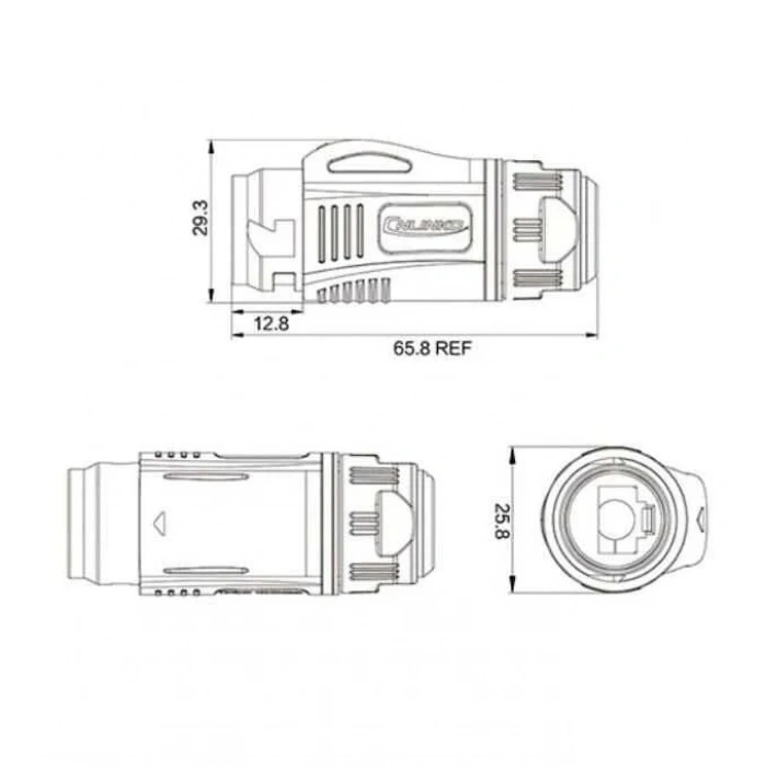 BD-24-C/RJ45/015/PE-42-001A Su Geçirmez Ethernet Konnektörü - Erkek