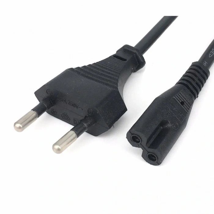 C7 2 Pin Teyp Yazıcı Power Fişi Güç Kablosu 1.5m