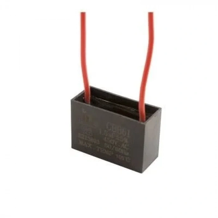 CBB61 1.5uF 450V Kablolu Kutulu Daimi Kondansatör