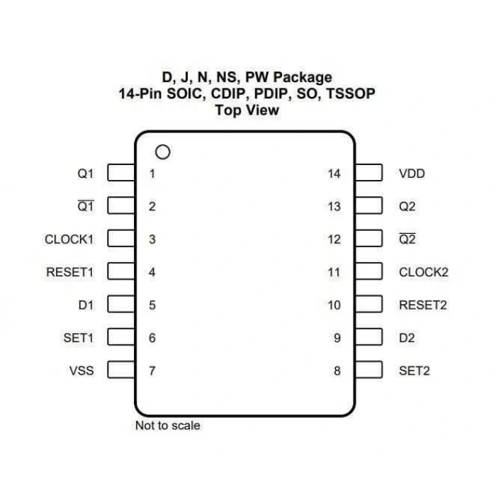 CD4013 DIP14 Entegre