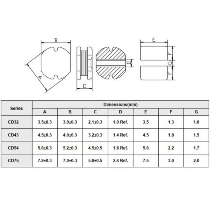 CD43 330UH SMD Bobin