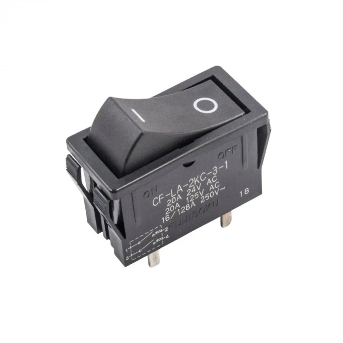 CF-LA-2KC-3-1 DPST On/Off Anahtar 4 Pin