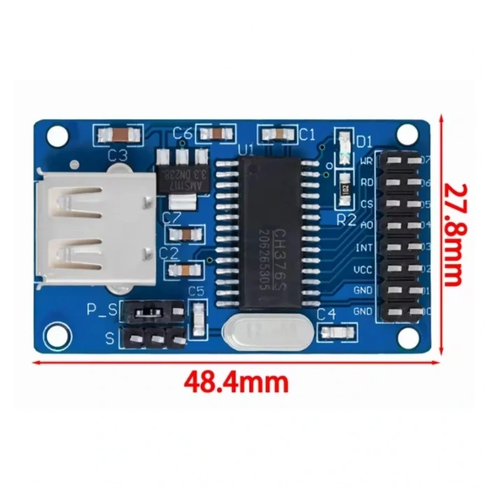 CH376S USB Modül - USB Bellek Okuyucu ve Flash Disk Desteği