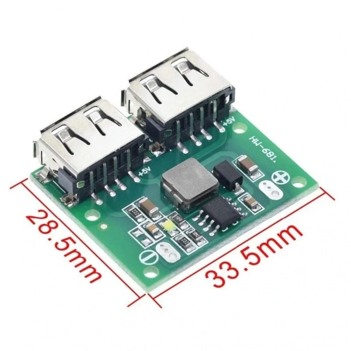 Çift USB Çıkışı 9V 12V 24V TO 5V 3A DC-DC Step Down Şarj Modülü