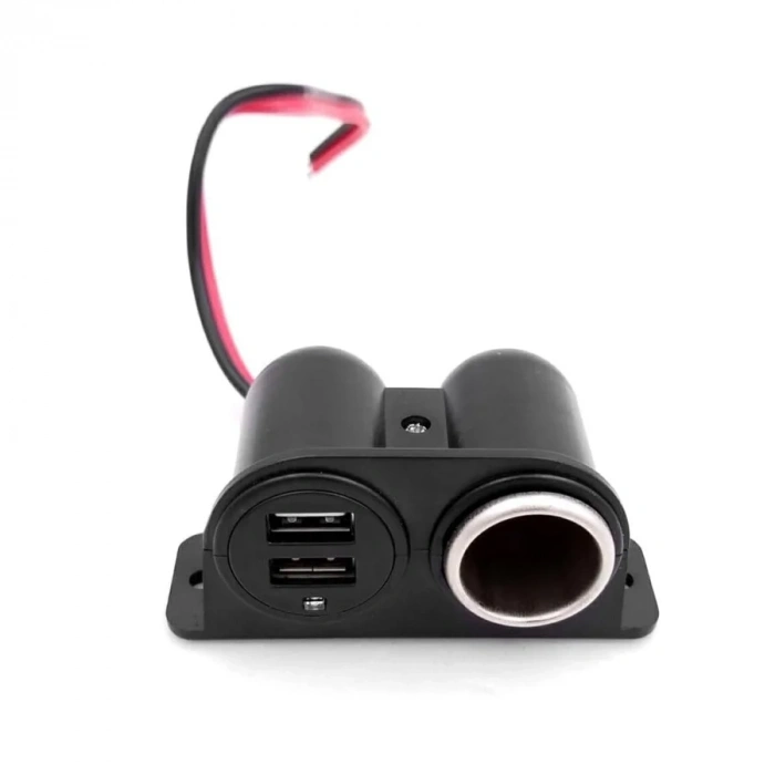 Çift USB Dişi Araç Çakmak Soketi