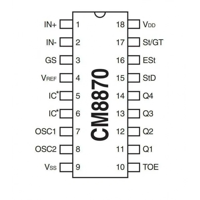 CM8870 DIP18 Entegre