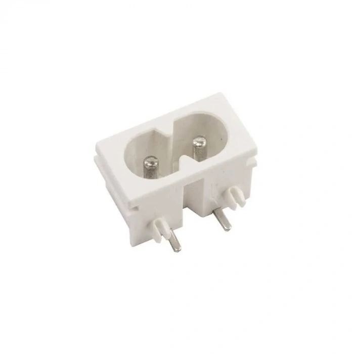 DB-8 C8 Erkek Power Soketi 90 Derece 22x12mm - Beyaz