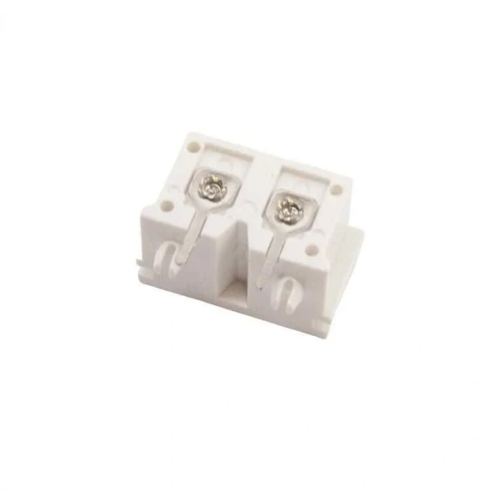 DB-8 C8 Erkek Power Soketi 90 Derece 22x12mm - Beyaz