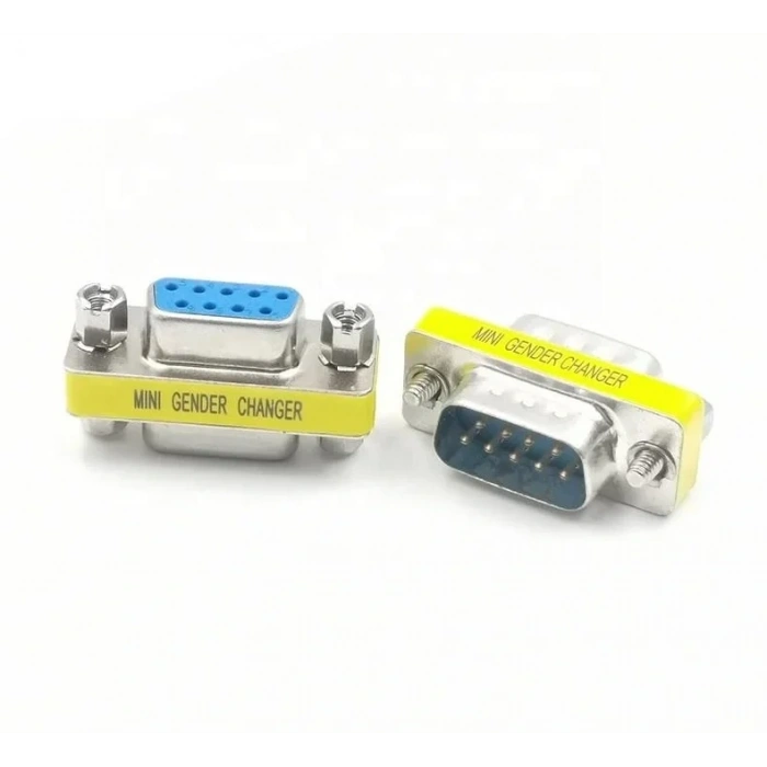 DB9 - RS232 Erkek-Dişi (M2F) 9 Pin Çevirici Ara Adaptör
