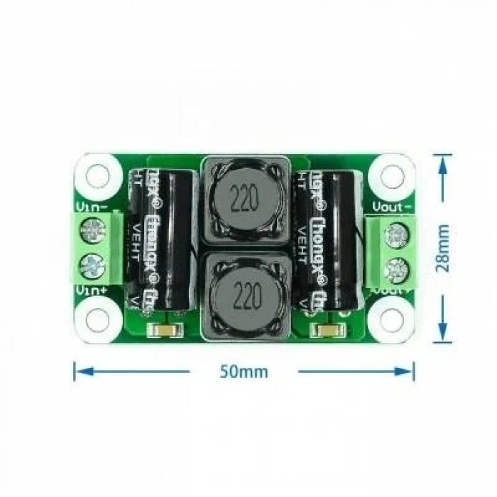 DC 0-50V 4A Voltaj Güç Filtresi / Parazit Önleyici