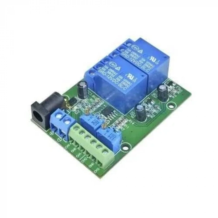 DC 12V 2-Kanal LM393 Voltaj Karşılaştırıcı Röle Modülü