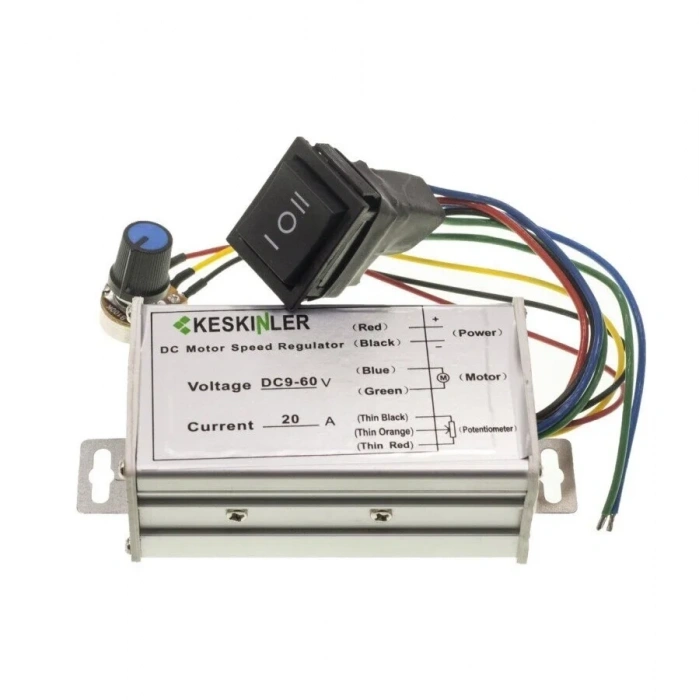 DC 20A 9-60V Hız ve Yön Kontrollü Motor Sürücü