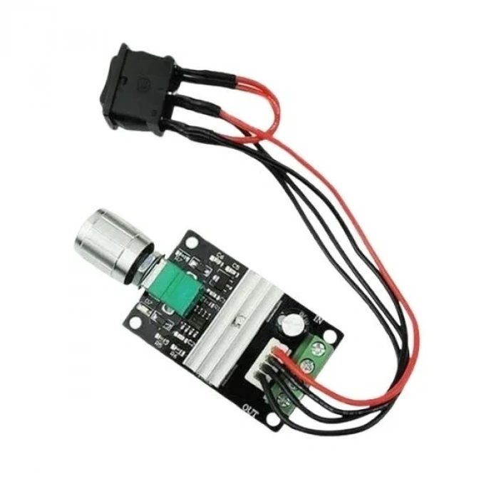 DC 6-28V 3A PWM Hız ve Yön Kontrollü Motor Sürücü - 1203BK