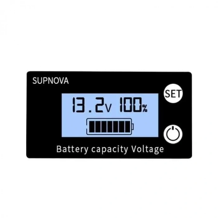DC 8-100V Lityum Pil / Akü Kapasite Göstergesi - Mavi