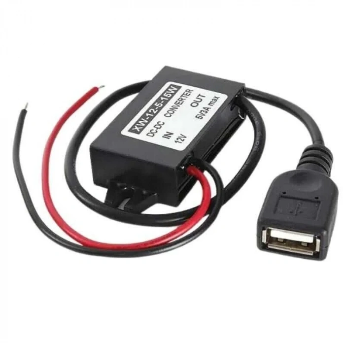 DC-DC 12Vtan 5Va 3A Voltaj Düşürücü - USB Çıkışlı