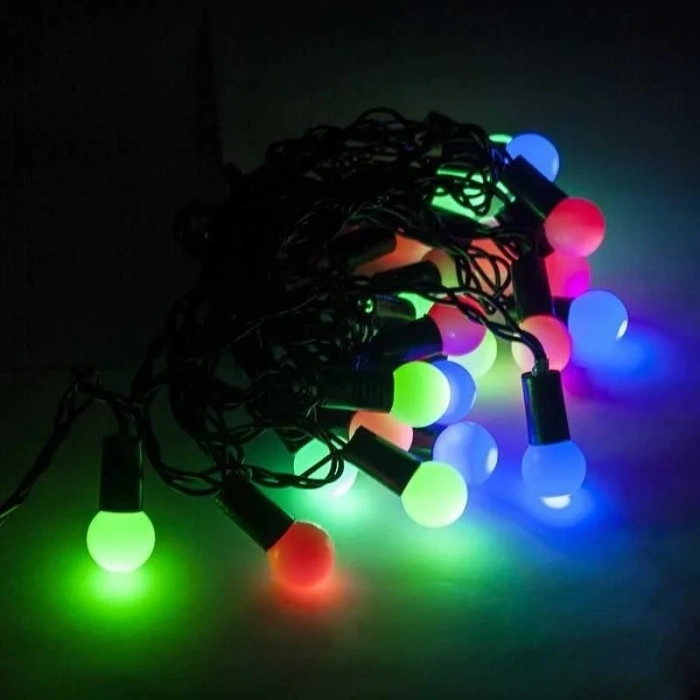 Dekoratif RGB Şerit Led 5 Metre - Yuvarlak Işık
