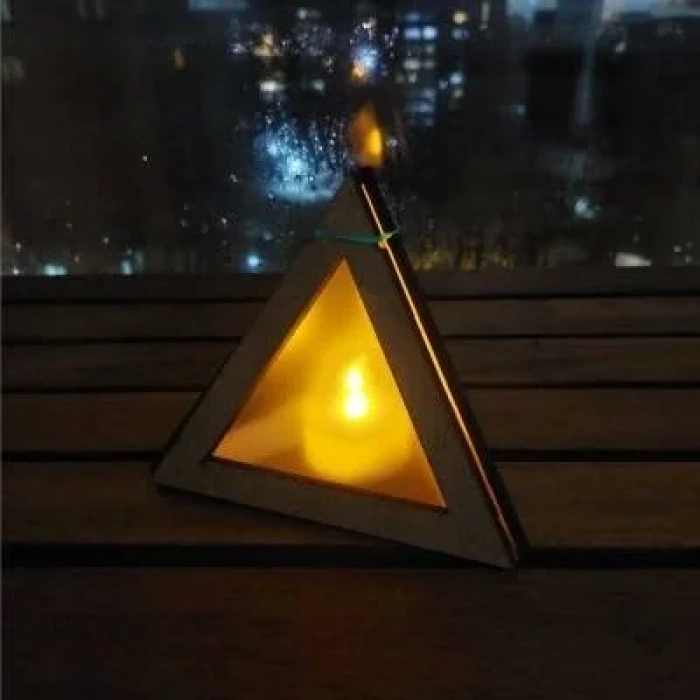 Demonte Ahşap Gece Lambası - Kendin Yap DIY
