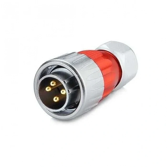 DH-20-C04PE-03-001 4-Pin Su Geçirmez Konnektör - Erkek