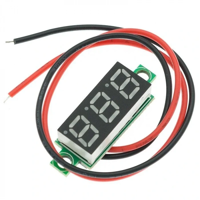 Dijital Mini Voltmetre Dc 0V 100V Gerilim Voltaj Ölçer