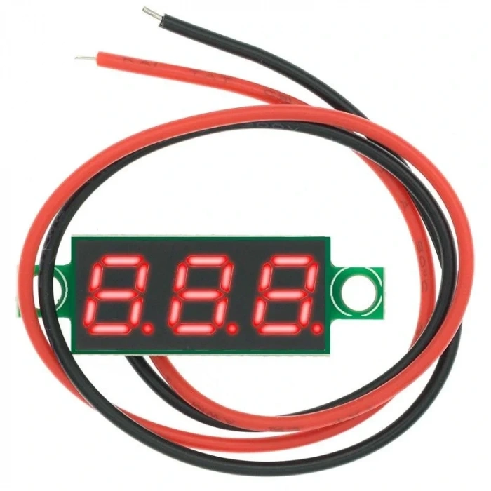 Dijital Mini Voltmetre Dc 0V 100V Gerilim Voltaj Ölçer