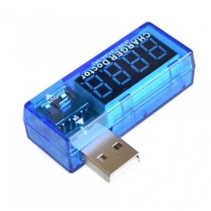 Dijital USB Mobil Güç (Voltaj ve Akım) Test Cihazı