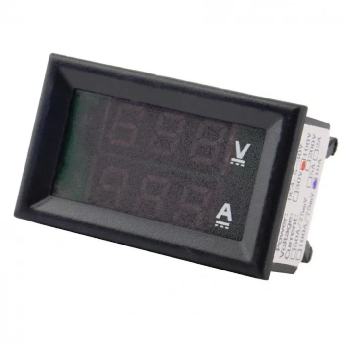 Dijital Voltmetre Ampermetre Volt Akım Ölçer DC 0-100V 10A