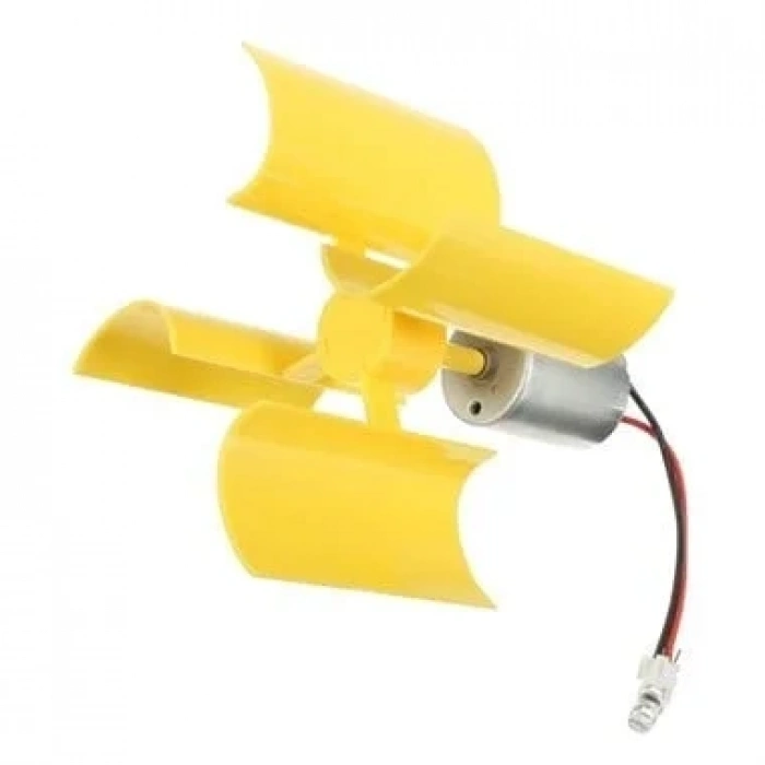 Dikey Eksenli Rüzgar Türbini - DIY DC Motor Türbin