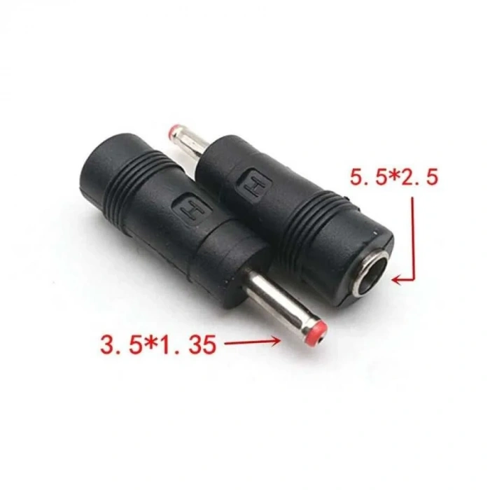 Dişi 5.5mm x 2.1mm - Erkek 3.5mm x 1.35mm Dönüştürücü