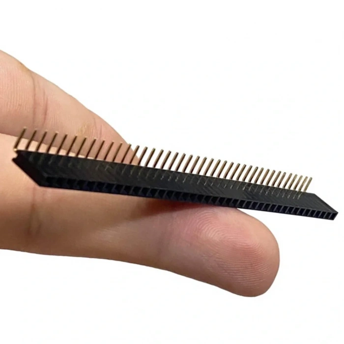 Dişi Pin Header 40 Pin 2.54mm 1x40 Tek Sıra 90°
