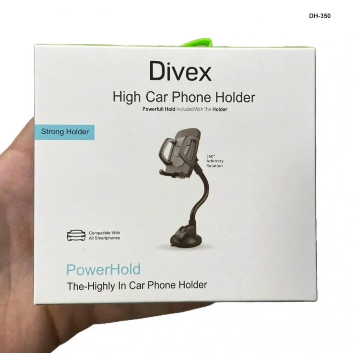 Divex 360 Derece Dönebilen Araç İçi Telefon Tutacağı DH-350