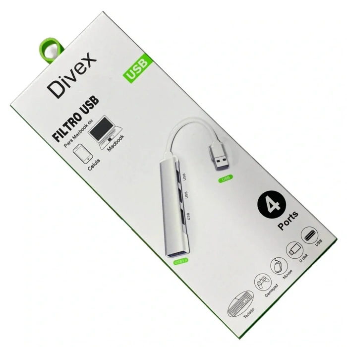 Divex 4 Çıkışlı USB Çoklayıcı 4 Port USB Splitter DX-03