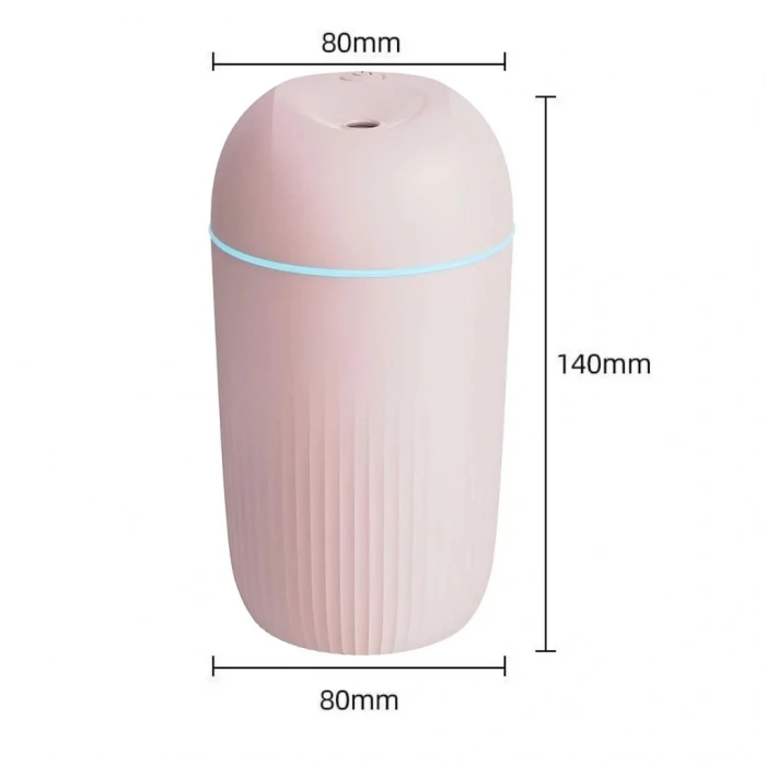 Divex 400ml Ultrasonik Hava Nemlendirici Pembe H-59