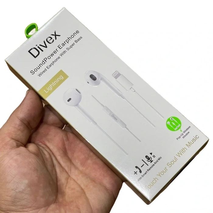 Divex Apple-Iphone Uyumlu Lightning Kablolu Kulaklık DH-254