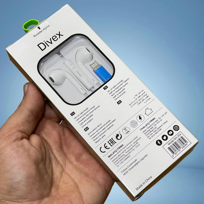 Divex Apple-Iphone Uyumlu Lightning Kablolu Kulaklık DH-254
