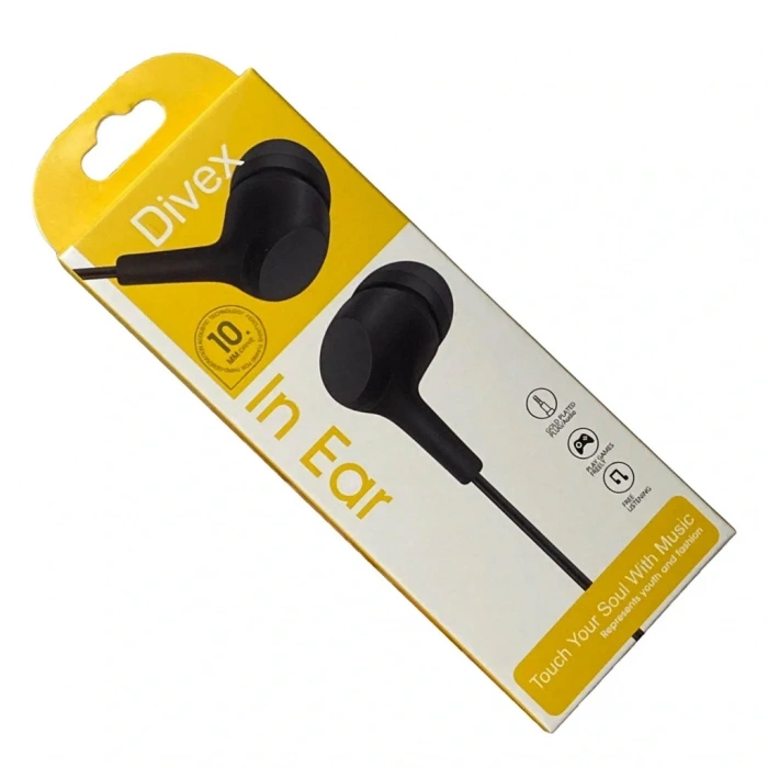 Divex Aux Stereo Kulakiçi Kulaklık Siyah DH-270