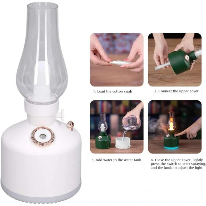 Divex Gaz Lambası Görünümlü Hava Nemlendirici Vintage Lamp Humidifier H-47
