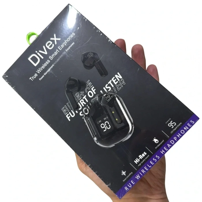 Divex Kablosuz Akıllı Bluetooth Kulaklık Hi-fi Kalite Siyah DB-526
