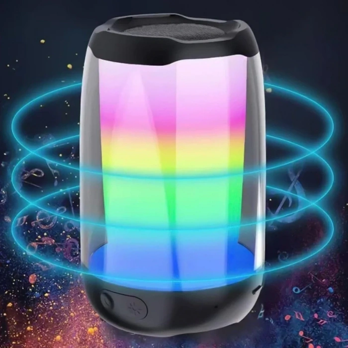 Divex Pluse 4 Mini Taşınabilir RGB Ledli Siyah Bluetooth Hoparlör DM-90
