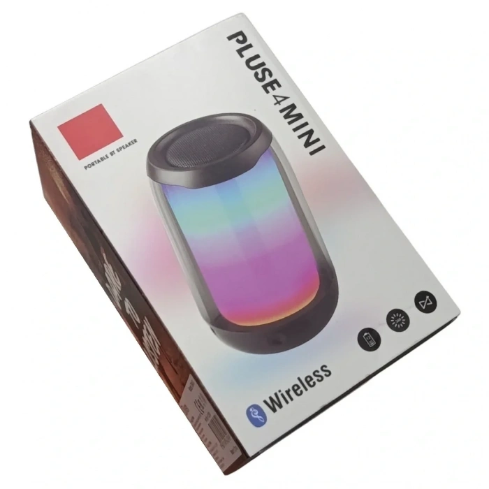 Divex Pluse 4 Mini Taşınabilir RGB Ledli Siyah Bluetooth Hoparlör DM-90