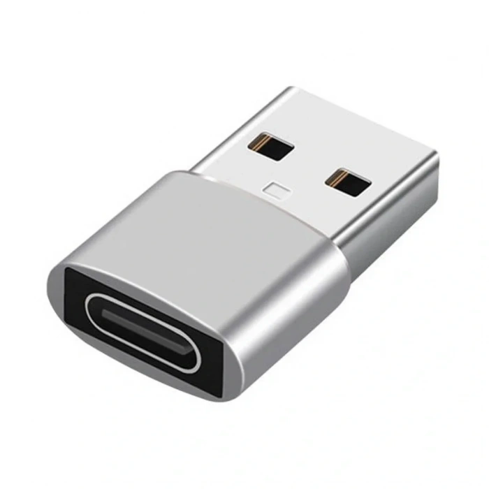 Divex Type-C Dişi USB3.0 Erkek OTG Adaptör Çevirici Gri DC-178