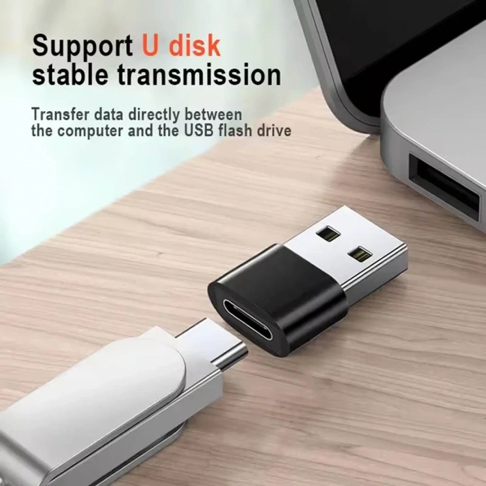 Divex Type-C Dişi USB3.0 Erkek OTG Adaptör Çevirici Siyah DC-178