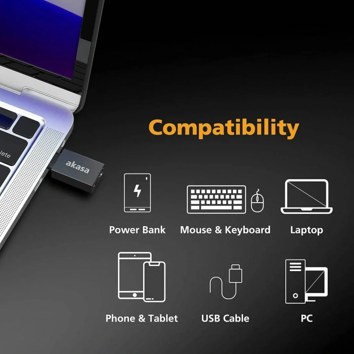 Divex Type-C Erkek USB3.0 Dişi Adaptör Çevirici Siyah DO-182