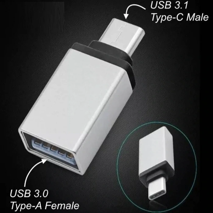 Divex Type-C Erkek USB3.0 Dişi Adaptör Çevirici Gri DO-182