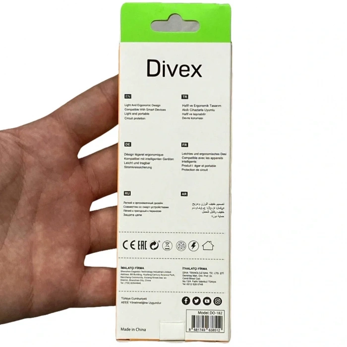 Divex Type-C Erkek USB3.0 Dişi Adaptör Çevirici Gri DO-182