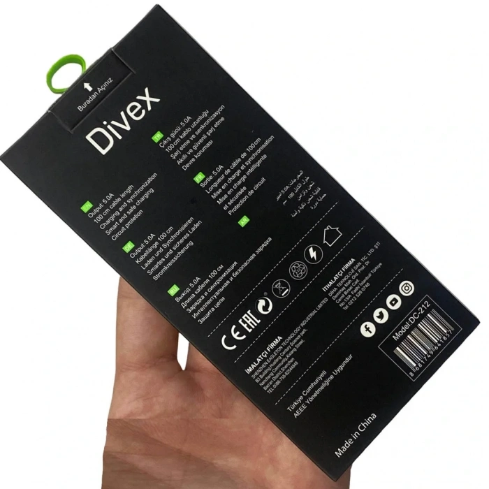 Divex Type-C ( USB-C ) 180W Hızlı Şarj Kablosu DC-212
