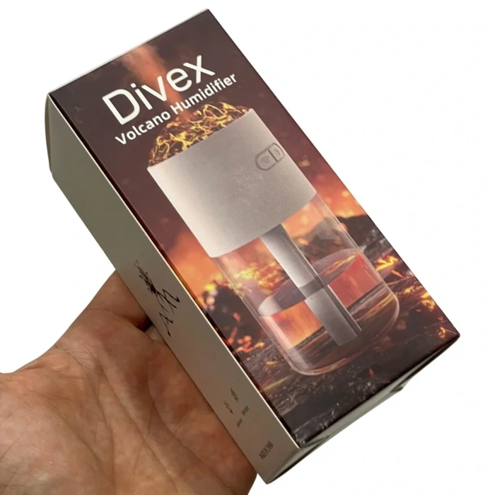 Divex Yanardağ Görünümlü Hava Nemlendirici Volcano Humidifier Pembe H-42