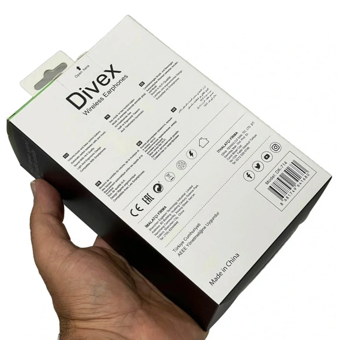 Divex Kulak Üstü Kablosuz Bluetooth Kulaklık Beyaz DK-714
