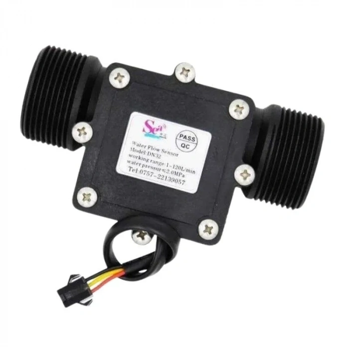 DN32 Su Akış Sensörü Debimetre 3.5-24V 1.25” 1- 120L/Dk
