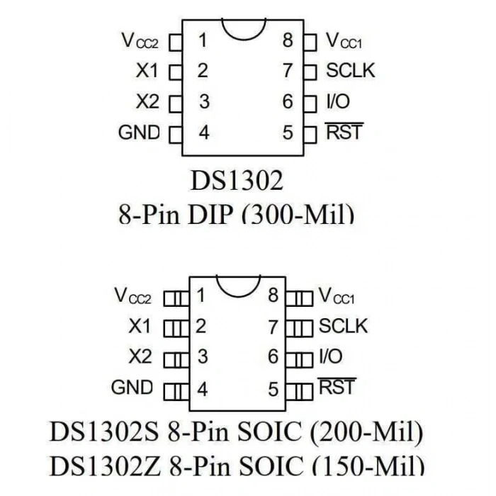 DS1302 DIP8 Entegre