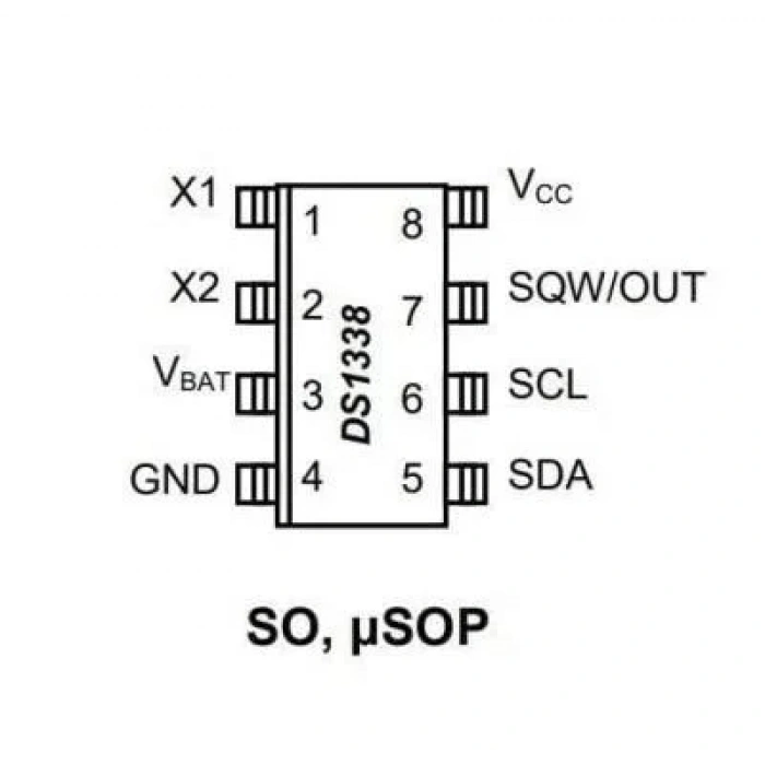 DS1338Z-33+ SOIC-8 SMD RTC Gerçek Zaman Entegresi